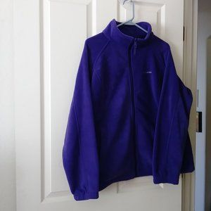 Women's Columbia Jacket, Full-Zip, Size 2X, Purple